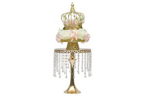 Exquisite Hanging Crystal Decorative Cake Stand Elegant Dessert Display For Events Gatherings And Gifting Wholesale From India - Product Image 3