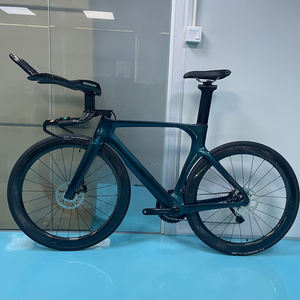 La Mejor Oferta en Bicicleta de Carreras de Fibra de Carbono TT, Bicicleta de Triatlón y Carretera, 24 Velocidades, Transmisión Electrónica, Bicicleta Completa para Contrarreloj 2025 - Product Image 2