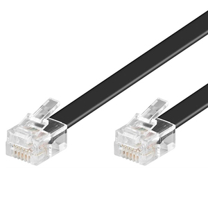 Cavo modulare RJ12 / RJ12 6 poli 6P6C nero - Product Image 1
