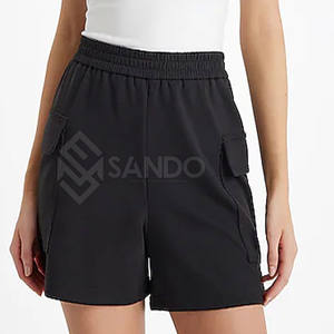 Pantalones cortos de carga ligeros hechos en fábrica para mujer para venta en línea Pantalones cortos de carga de algodón de la mejor calidad para mujer - Product Image 1