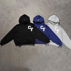 Conjunto Deportivo de Felpa Gruesa Personalizado, 100% Algodón, Informal para Hombre, con Apliques, Logotipo Bordado, Diseño Holgado - Product Image 2