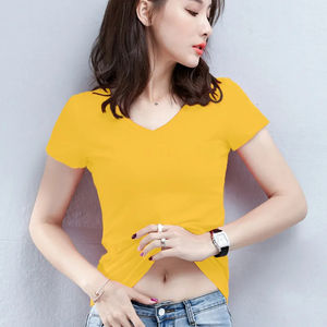 เสื้อยืดผ้าฝ้าย100% แบบเรียบสำหรับผู้ชายเสื้อยืดถักลายพลัสไซส์มีตำแหน่งโลโก้ด้านหน้า - Product Image 4