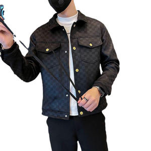 Chaqueta Bomber Casual de Negocios, Entallada, sin Cuello, de Piel de Vaca Genuina, Primavera 2025, Transpirable, Estilo Urbano y Social - Product Image 3