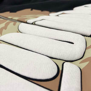 OEM venta al por mayor Unisex pulóver para Puff estampado francés Terry Sudadera con capucha 100% algodón transpirable personalizado Digital para hombres mujeres para invierno - Product Image 3