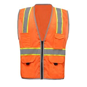 เสื้อกั๊กตาข่ายสะท้อนแสงคุณภาพสูงสำหรับงานอุตสาหกรรม พร้อมกระเป๋า  โลโก้ปรับแต่งได้ และระบบระบายความร้อนเพื่อความปลอดภัยในการทำงาน - Product Image 5