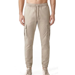 Custom Lightweight Straight Men Cargo Track Pants Side Utility Pockets Eco-Friendly Quick Dry Casual Streetwear Jogger - Product Image 1