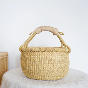 Lightweight Seagrass Bolga Basket Handmade Straw <b>Storage</b> <b>Bin</b> Durable OEM Supplier from Vietnam - Product Image 6