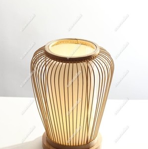 Lámparas de mesa de luz nocturna de ratán de estilo nórdico, lámparas de lectura de cabecera de resina para interiores para decoración del hogar y decoración de restaurante - Product Image 4