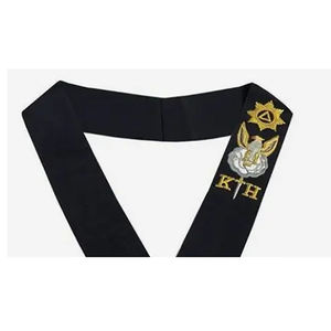 ล่าสุดเมสันรีกาเลียโลจ์ภาษาอังกฤษมาสเตอร์เมสันหัตถกรรมผ้ากันเปื้อนระดับจังหวัดบริการ OEM ODM ปักเอง - Product Image 5