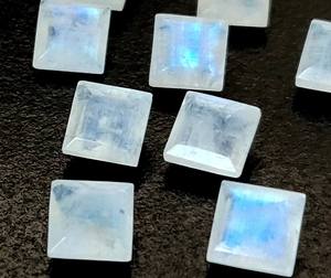พลอยหลวมสีรุ้งธรรมชาติขนาด9มม. เจียระไนเหลี่ยมเพชรพลอยสีฟ้าฉูดฉาดคุณภาพดี - Product Image 5