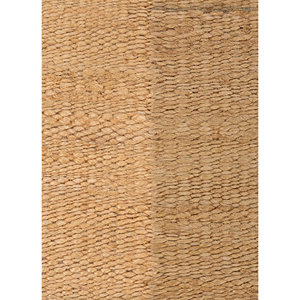 พรมถักมือสีเบจและสีน้ำตาลลายเส้นนามธรรม รูปทรงสี่เหลี่ยมผืนผ้า สำหรับห้องโถงและทางเข้าบ้าน ทำจากปอกระเจาและป่าน รุ่น PDJT-380 - Product Image 3