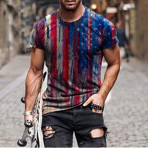 T-shirt à manches courtes en polyester pour homme, coupe classique, design haut de gamme, écologique, col rond, fitness, logo personnalisé par sublimation et transfert thermique - Product Image 6