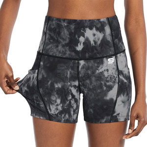 Athletic <b>Women</b> <b>Biker</b> <b>Shorts</b> Mid Rise Support Breathable Quick Dry Eco-Friendly Polyester Lightweight for Gym Training Wear - Product Image 2