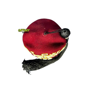 <b>Felt</b> <b>Red</b> Fez Hat Gold Tassel Shriner Turkish Casablanca Moroccan Hat Adult Costume Customize Wholesale - Product Image 2