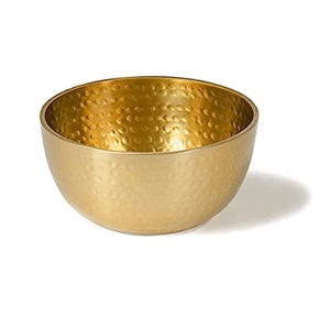 ชามใส่ผลไม้ทำด้วยมือชามช็อคโกแลตทรงกลมเคลือบผงโลหะหรูหราทันสมัยทำด้วยมือ - Product Image 3