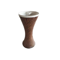 Lavabo sur pied en céramique moderne, résistant à l'eau, avec motif décoratif, pour hôtel et villa