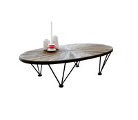 Vaisselle en fil de fer et marbre de style américain Articles de maison décoratifs Fancy Hotels Zone d'attente Table d'appoint fabricant de gros Exportateur
