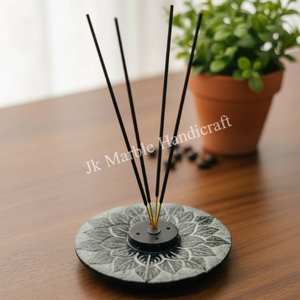 Support de diffuseur d'aromathérapie d'encens de luxe en marbre fait à la main de haute qualité décoration de la maison en gros meilleur prix caractéristiques navire de guerre - Product Image 1