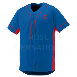 Venta al por mayor fabricado para hombres Jersey de béisbol Color sólido Adultos Ropa deportiva Sublimación Impreso Equipo Jersey Transpirable Plus - Product Image 1