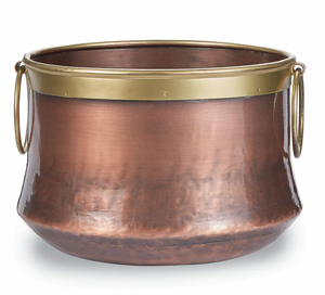 Pots de stockage de tuyaux en métal Standard Super qualité galvanisé tuyau Pot concepteur jardinière en métal plante verte décor Design extérieur - Product Image 3