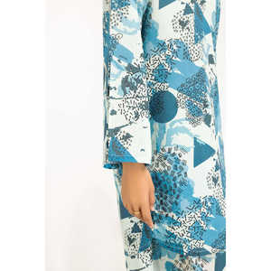 Conjunto Casual Azul Estampado de 2 Piezas para Mujer, Primavera/Verano, Talla XS/XS - Product Image 4