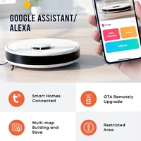 Robot aspirateur LDS avec laser double ligne, filtre HEPA humide et sec, contrôle intelligent par application, pour usage commercial - Garantie 1 an