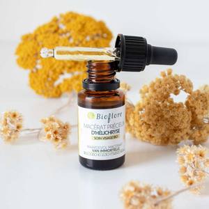 Bioflore Macérat Précieux d'Immortelle Bio, Huile d'Amande Douce, Huile de Tournesol, Nourrissant, Anti-rides, Raffermissant Visage - Product Image 1