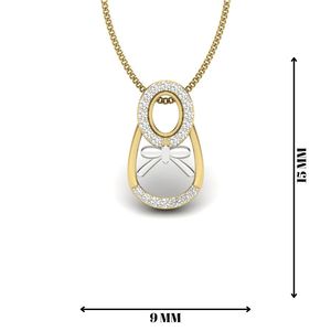 Ishi Diamonds 18K El laboratorio de flores esféricas Colgante de diamantes cultivados - Product Image 2