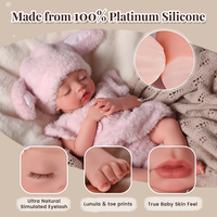 Poupée réaliste en silicone pleine grandeur Babeside, modèle Ivan, 12 pouces, nouveau-né fille réaliste, jouet doux, poupée de mode pour cadeau