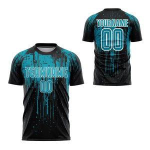 Camiseta Deportiva Unisex al por Mayor con Impresión por Transferencia de Calor, Logotipo Personalizado, Jersey de Fútbol, Servicio OEM de Alta Calidad, 100% Poliéster - Product Image 1