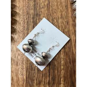 Navajo Handmade Fine Jewelry <b>Sets</b> Sterling Silver Graduated Jumbo <b>Pearls</b> - Product Image 6