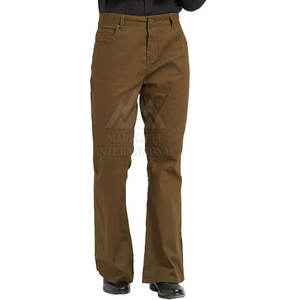 Pantalon évasé respirant pour homme Pantalon large Tissu en coton doux pour un pantalon évasé confortable et décontracté - Product Image 2