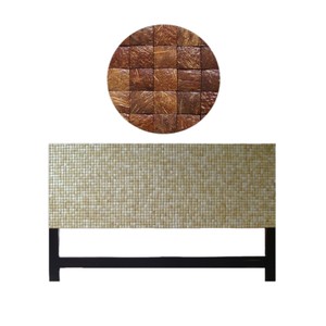 Vente en gros de tête de lit en coquille de noix de coco meubles de maison chambre à coucher lit moderne tête de lit en bois massif de luxe fabriquée au Vietnam - Product Image 2