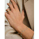 Bohemian Style Beaded <b>Bracelet</b> with Enamel Spheres Gold Plated <b>Copper</b> Animal Religious Charm Featuring Main Stones-Pearl Quartz - Product Image 2