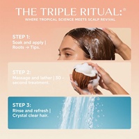 Shampooing Thermoprotecteur Coco Vanille - Hydratation Intense pour Cheveux Coiffés à la Chaleur, Formule Volumisante Compatible Couleur, Pack Familial 500ml