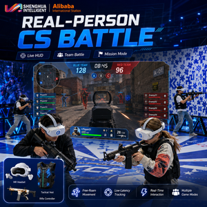 เครื่องเล่นเกม VR AR MR ปี 2026 อุปกรณ์เกมยิงปืนในร่ม ตู้เกมยิงปืนจำลองการล่าสัตว์แบบสไนเปอร์ 360 องศา ทำจากโลหะ เหล็ก และพลาสติก - Product Image 1