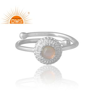 แหวนพลอยโอปอลจากเอธิโอเปียธรรมชาติทำด้วยมือเงินออกแบบได้ตามต้องการเครื่องประดับสำหรับผู้หญิงของขวัญสำหรับผู้หญิงสำหรับเธอ - Product Image 3