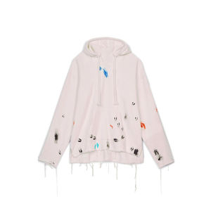 Sweat à capuche pour homme de haute qualité, 100% coton, avec broderie imprimée en polaire - Product Image 1