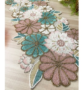 Luxurious Design Floral Design <b>Table</b> Mat Use in Restaurants Christmas <b>Table</b> <b>Runner</b> Hotels Weddings Home & Kitchen at Best Price - Product Image 2