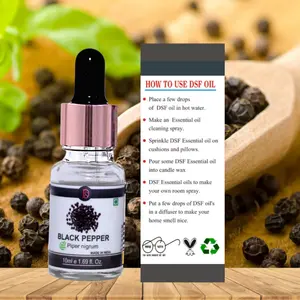 黑胡椒油-印度最好的有机油制造商-纯精油-用于食品-Flavoour-化妆品和制药