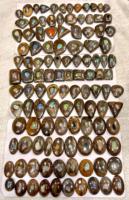 Pierres précieuses en vrac de bonne qualité Matrix Boulder Opal Free Size Unset Gems