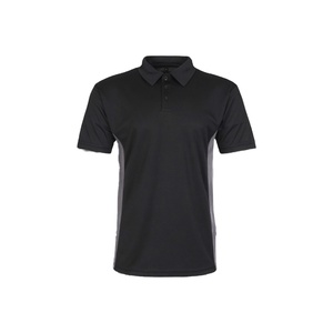 Wholesale 100% Polyester Breathable Men's for Shirts Short Sleeve Casual Solid Knitted Plus Size Golf Polos - Product Image 2