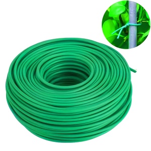2,5mm * 10m Jardín Jardinería Amarre Alambre Escalada Rosas Vides Soportes Flores en forma de maceta Soporte <span class=keywords><strong>Bosque</strong></span> Fijación Plantas Clips - Product Image 4