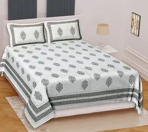 Indian Laken Dekbed Beddengoed Laken Katoenen Bedmaat Jaipuri Ontwerp Handblok Print Bedhoes Set Groothandel Handgemaakt