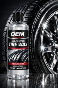 Nettoyant pour pneus, spray brillant pour pneus, produits d'entretien automobile, cire transparente pour pneus, silicone, brillance OEM - Product Image 2