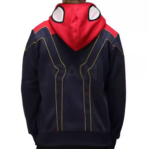 Sudadera con Capucha y Cremallera Completa para Hombre, Informal, de Invierno, 100% Algodón, Felpa, Manga Larga - Product Image 3