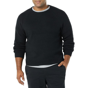 Pulls cardigan à col rond pour hommes unisexe coupe décontractée respirante à manches longues pull côtelé décontracté - Product Image 3