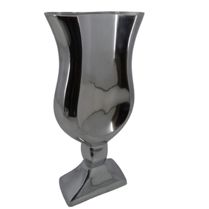 Finition naturelle martelé en aluminium métal vase à fleur moderne décoration de la maison pots vente chaude nouveau look pour mariage et salon - Product Image 2