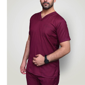 Ropa médica con cuello en V y cremallera para hombre y mujer, trajes médicos elásticos Unisex, uniformes de enfermería para Hospital, calidad Premium, venta al por mayor - Product Image 2