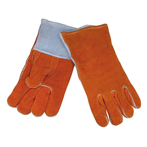 Gants de soudage en cuir de vachette anti-brûlure anti-coupure anti-feu personnalisés Protection de la sécurité industrielle Caractéristiques antidérapantes Gants de sécurité - Product Image 4